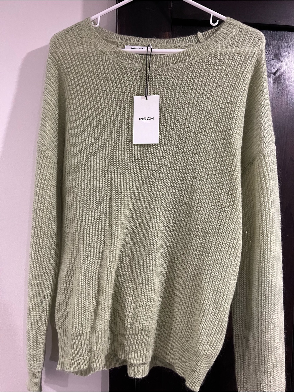 Women's Light Green Knit Sweater